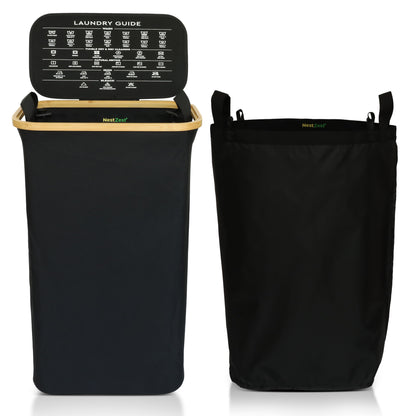 Slim Laundry Basket | BLACK