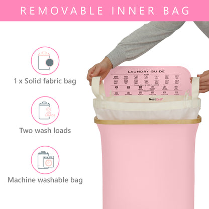 Slim Laundry Basket | PINK