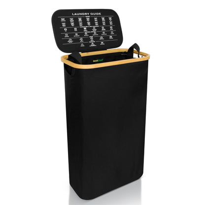 Slim Laundry Basket | BLACK